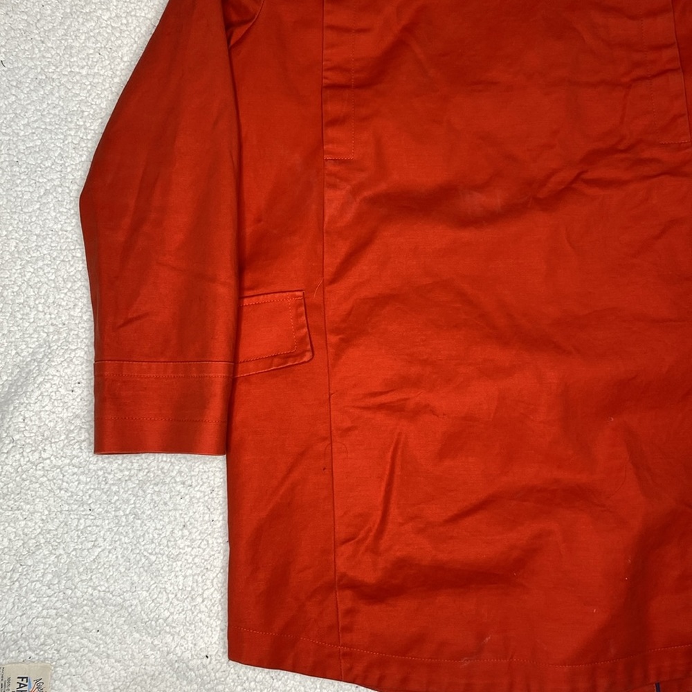 Pendleton Orange Overcoat: Size Extra Small - image 7